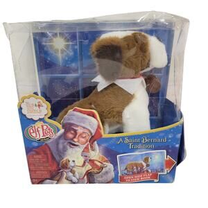 The Elf on the Shelf Pets: A Saint Bernard Tradition Christmas Santa Gift